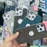 RimbMax Glitter Fashion Case With Apple Logo Hole